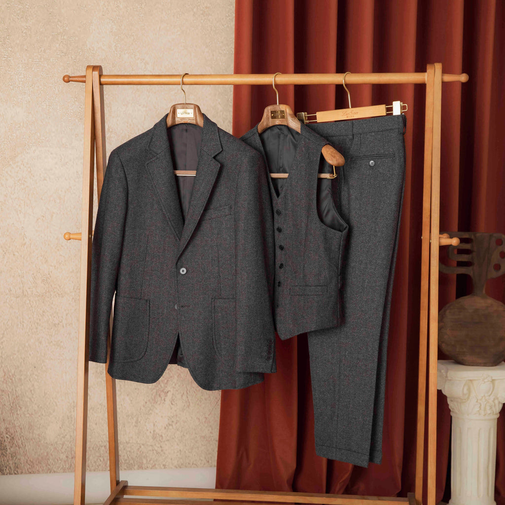 Montedor™ – Retro Wool Slim Suit for Autumn & Winter