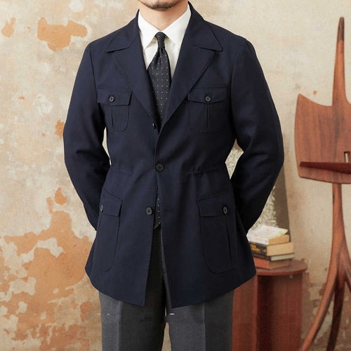 LinoClassico™ – Italian Retro Linen-Blend Jacket