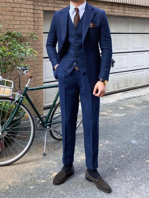 Montedor™ – Retro Wool Slim Suit for Autumn & Winter