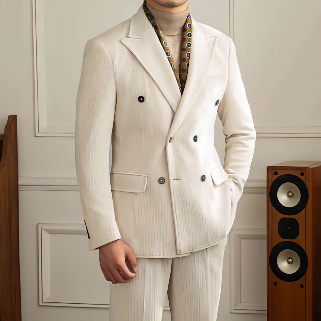 Caverton™ – Double-Breasted Luxury Suit (Autumn Edition)