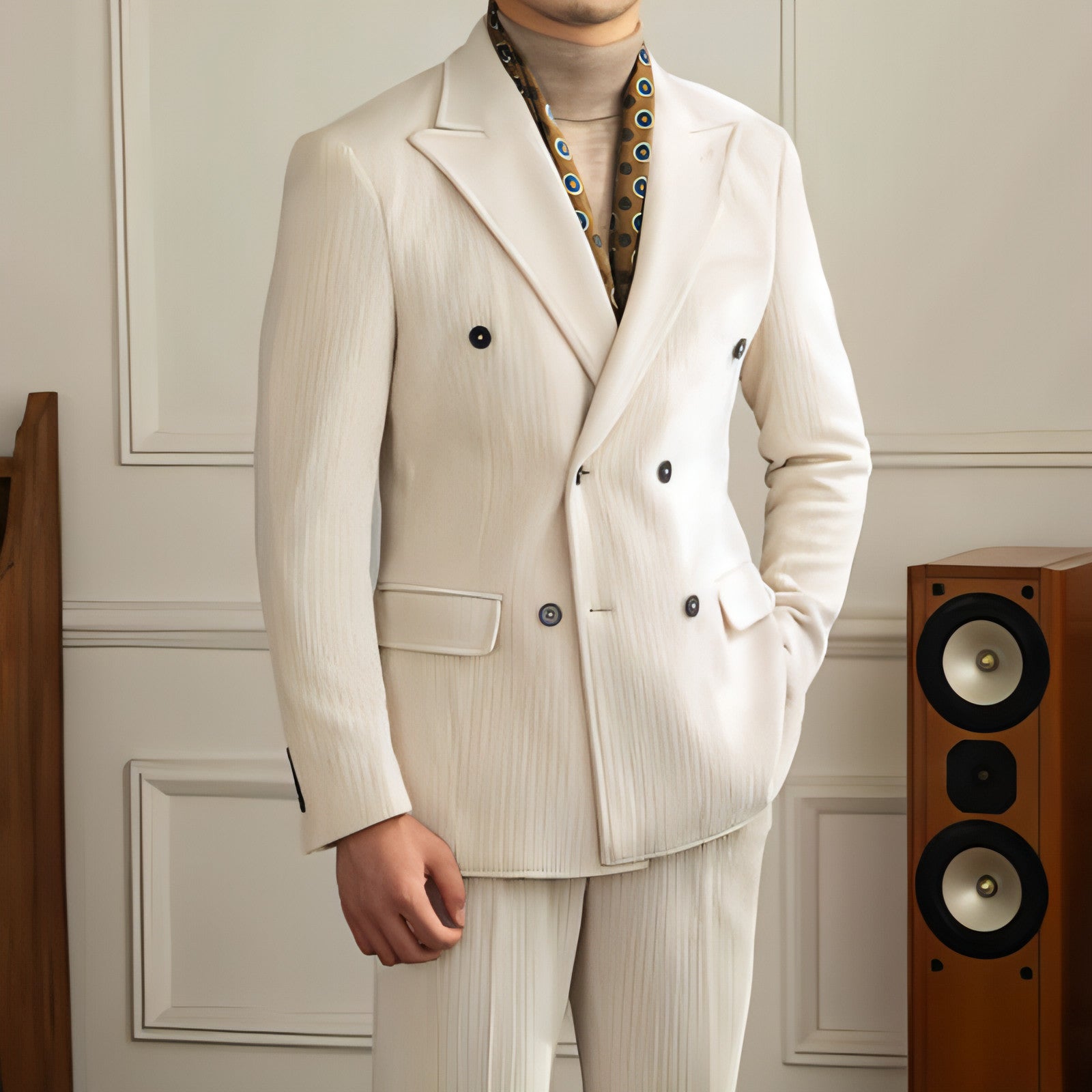 Caverton™ – Double-Breasted Luxury Suit (Autumn Edition)