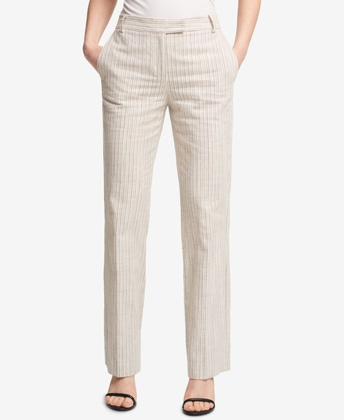 DKNY Striped Bootcut Pants