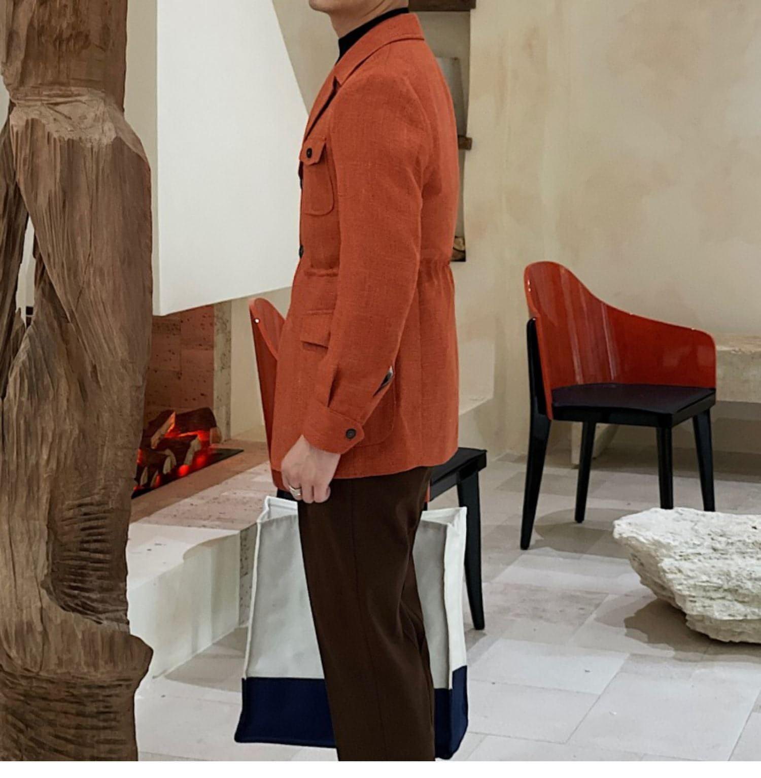 CinchForme™ – Retro Waist-Cinched Casual Suit Jacket