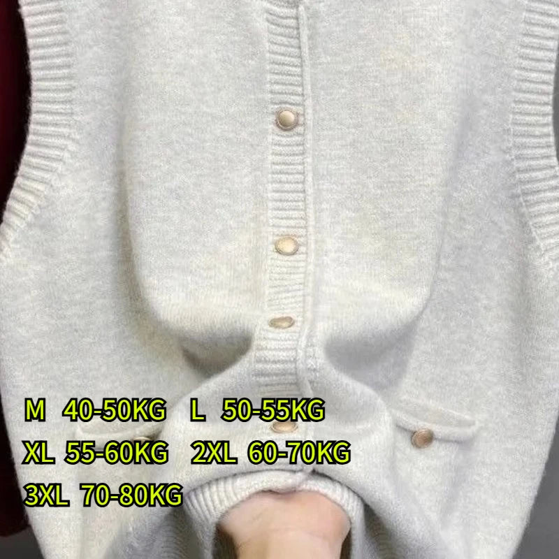 Knitted Sweater Vest Women Gold Buckle O-Neck Sleeveless Chic Red Knit Pullovers Soft Elegant Sweater Fall Winter Vests Clothing