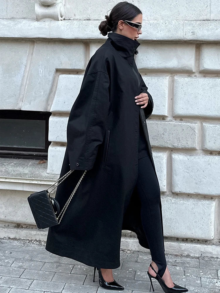 Solid Laepl Lace Up Trench Coat Women Fashion Full Sleeve Waist Cinching Short Windbreak 2026 New Autumn Office Commute Outwear