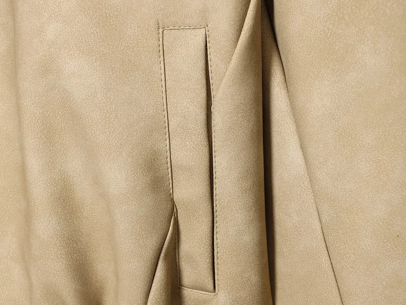 MUJER Suede Bomber Jacket Woman Oversized Demi-season Jackets for Women Outerwears Winter Overcoat Female Zip Women's Jackets