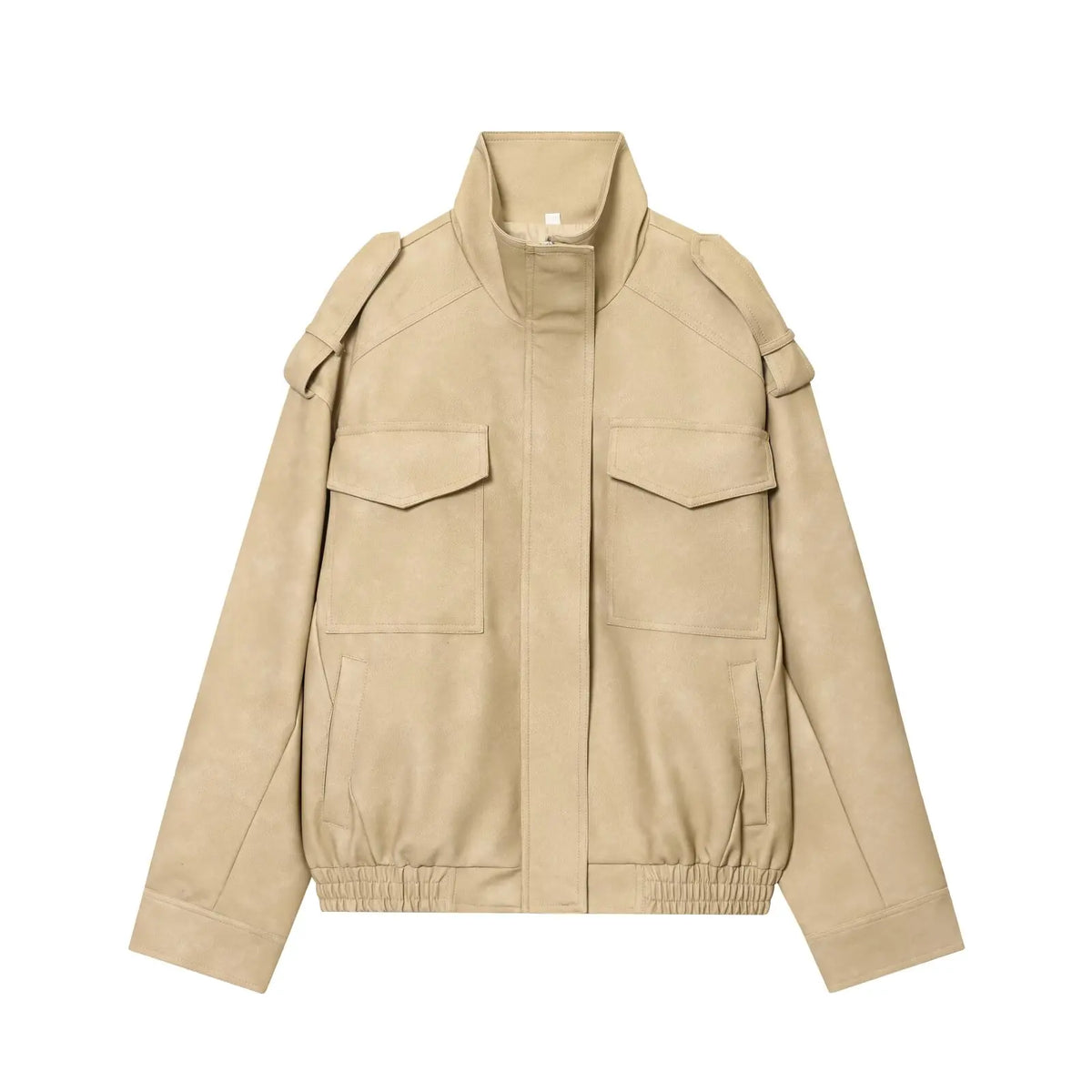 MUJER Suede Bomber Jacket Woman Oversized Demi-season Jackets for Women Outerwears Winter Overcoat Female Zip Women's Jackets