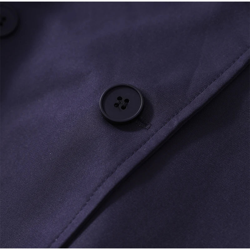 Solid Laepl Lace Up Trench Coat Women Fashion Full Sleeve Waist Cinching Short Windbreak 2026 New Autumn Office Commute Outwear