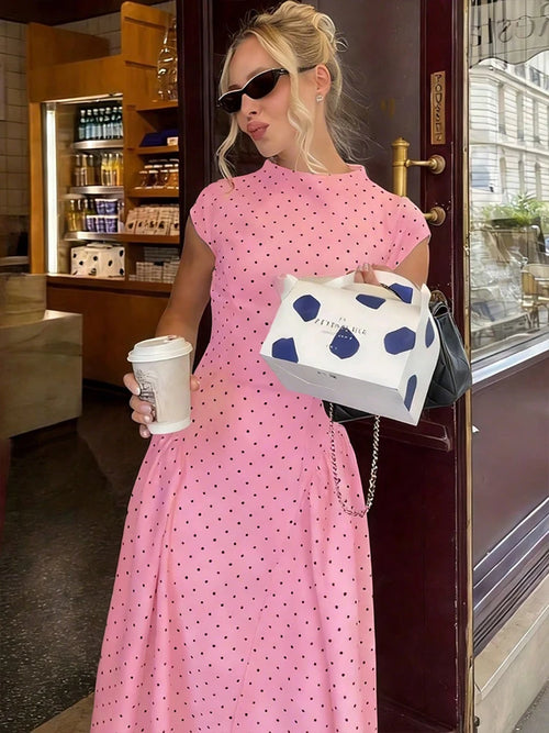 Women New Long Dresses Summer Elegant Upgraded Version Casual Polka