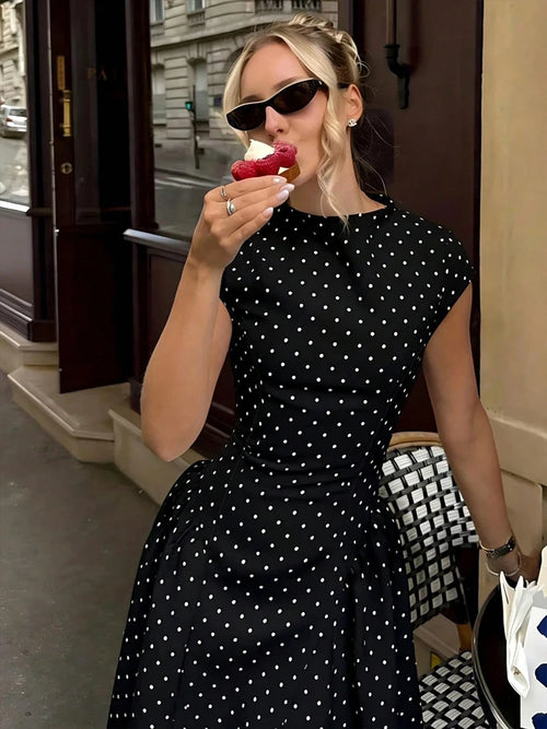 Women New Long Dresses Summer Elegant Upgraded Version Casual Polka