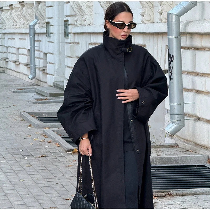 Solid Laepl Lace Up Trench Coat Women Fashion Full Sleeve Waist Cinching Short Windbreak 2026 New Autumn Office Commute Outwear