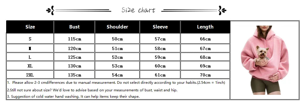 2026 Autumn Winter Hoodie Kangaroo Dog Pet Holder Carrier Big Pouch Pocket Pullovers Sweatshirt Animal Pouch Hood Sweatshirt