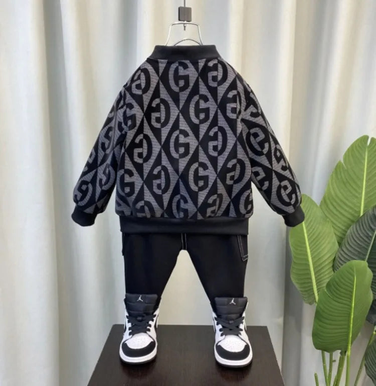 2025 New Boys' Baseball Jacket Spring Autumn Stylish Toddler Jacket Cool Fashion Outerwear