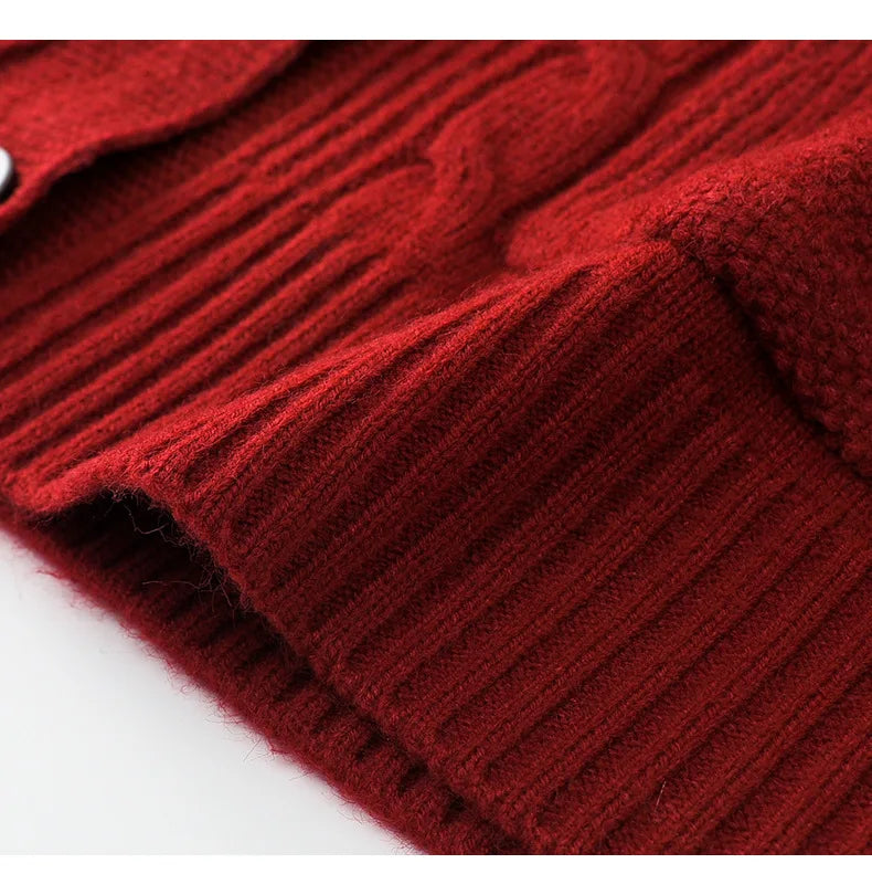 Middle-aged women mother knitted warm vest spring autumn shoulders grandma suit tops thin cardigan elderly woolen horse jacket