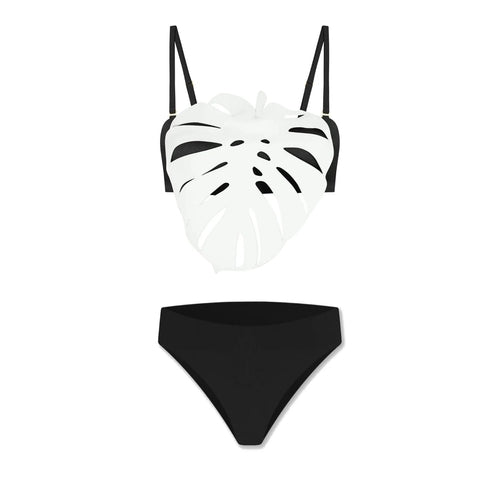 Laser Cut women three piece swimsuit