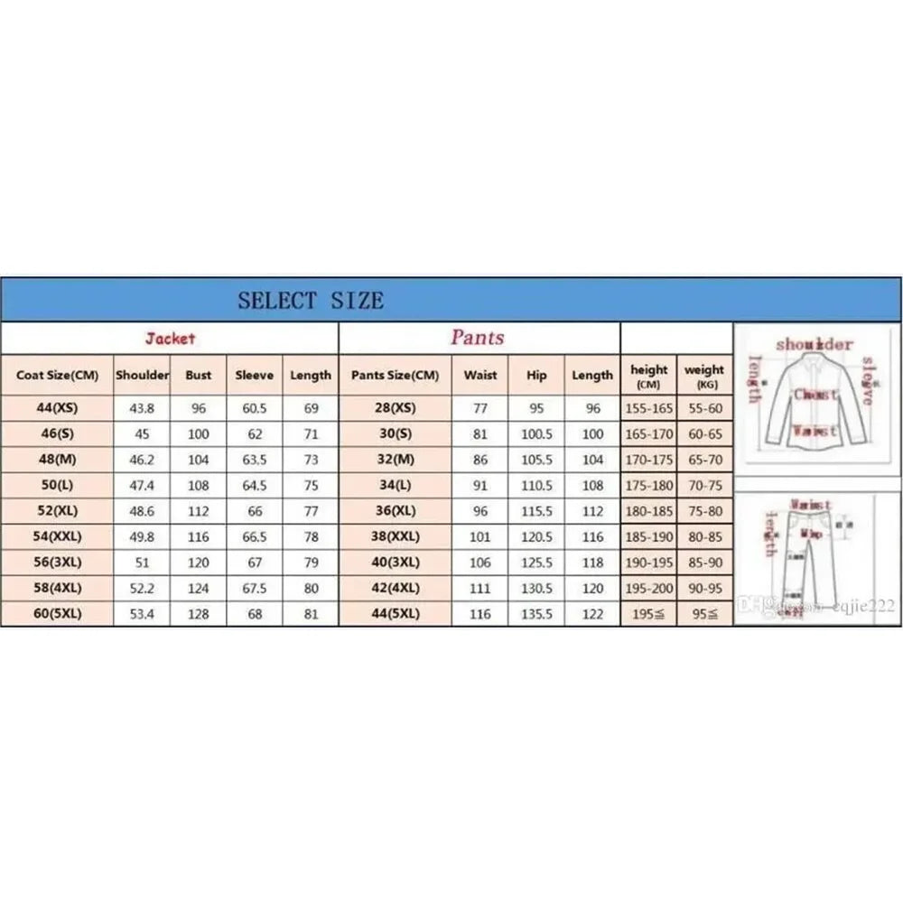 Pink Men's Suit Chic Outfits 2 Pieces Jacket Pants Boutique Male Blazer Set Banquet Custom Luxury Tuxedo