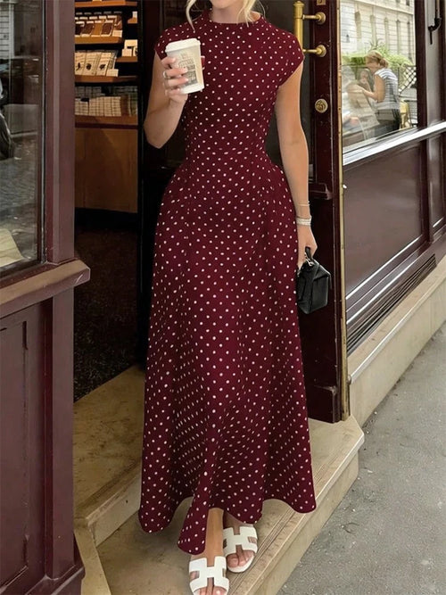 Women New Long Dresses Summer Elegant Upgraded Version Casual Polka