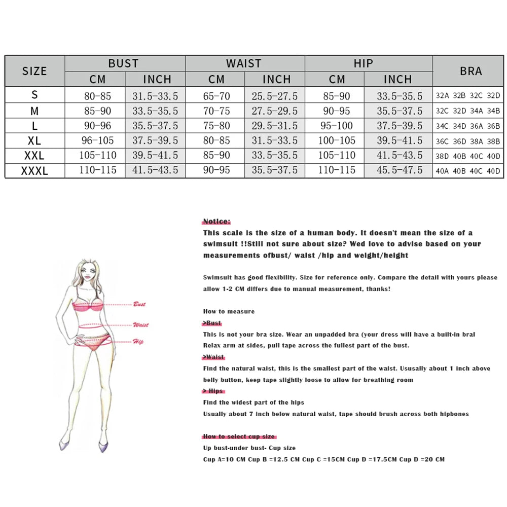 Laser Cut women three piece swimsuit
