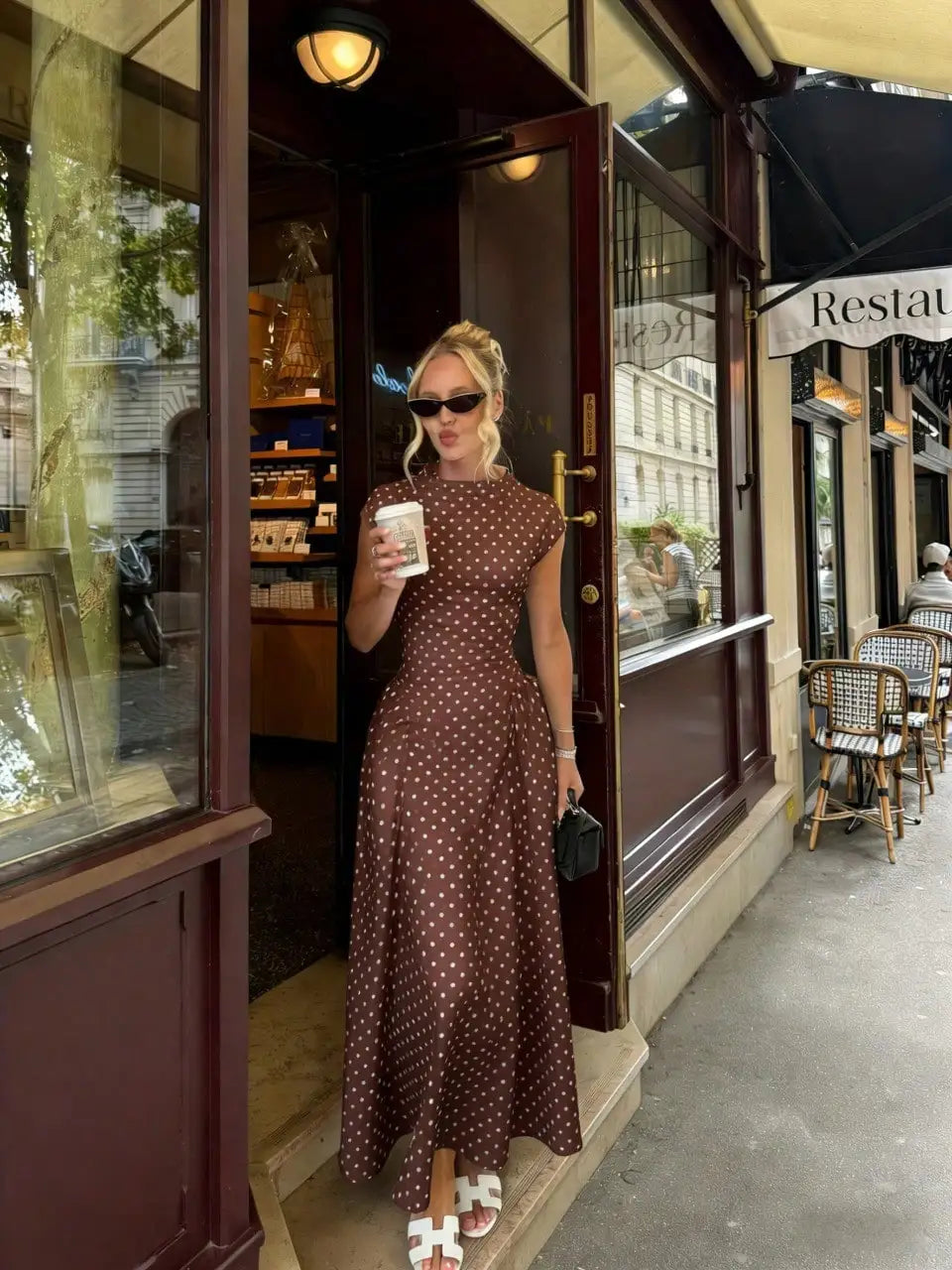 Women New Long Dresses Summer Elegant Upgraded Version Casual Polka