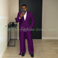 Pink Men's Suit Chic Outfits 2 Pieces Jacket Pants Boutique Male Blazer Set Banquet Custom Luxury Tuxedo