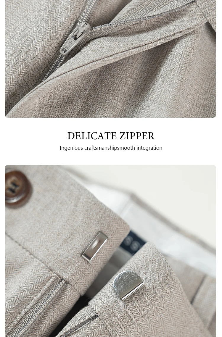 ST Cassy Light Brown Elegant Man Suits High Quality Two-Piece Dress Wedding Party Outfit for Man Blazer Luxury Man Dinner Suit