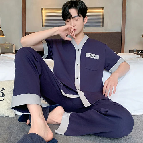 Men's Japanese Kimono Casual Fashion Solid Color Cardigan Loose Summer