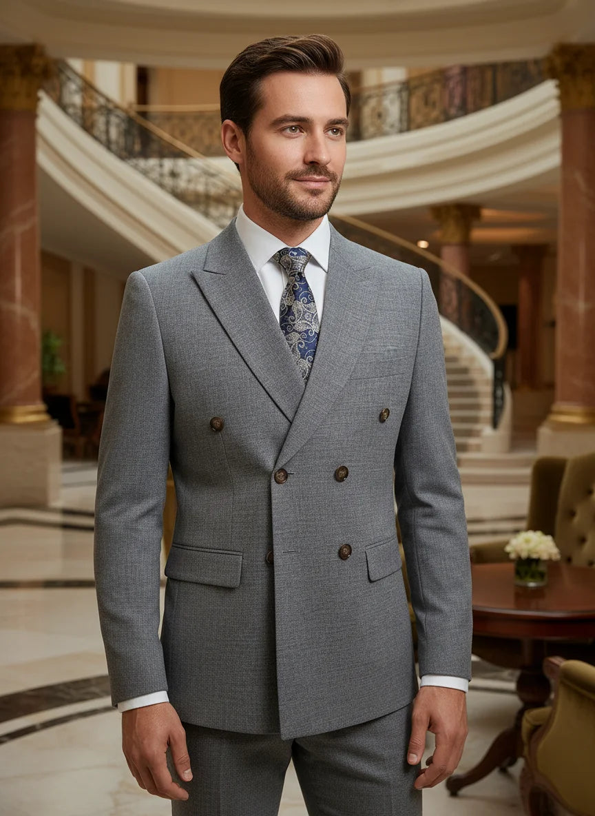 ST Cassy Light Brown Elegant Man Suits High Quality Two-Piece Dress Wedding Party Outfit for Man Blazer Luxury Man Dinner Suit