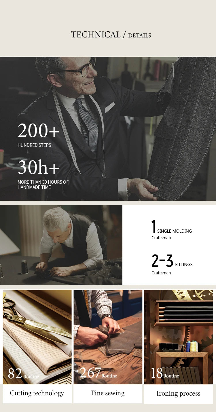 ST Cassy Light Brown Elegant Man Suits High Quality Two-Piece Dress Wedding Party Outfit for Man Blazer Luxury Man Dinner Suit