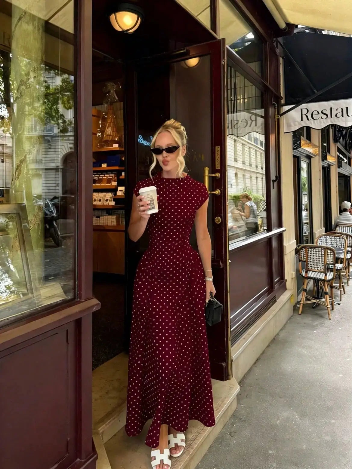 Women New Long Dresses Summer Elegant Upgraded Version Casual Polka