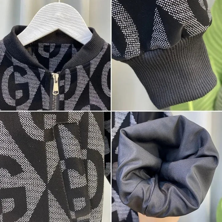 2025 New Boys' Baseball Jacket Spring Autumn Stylish Toddler Jacket Cool Fashion Outerwear
