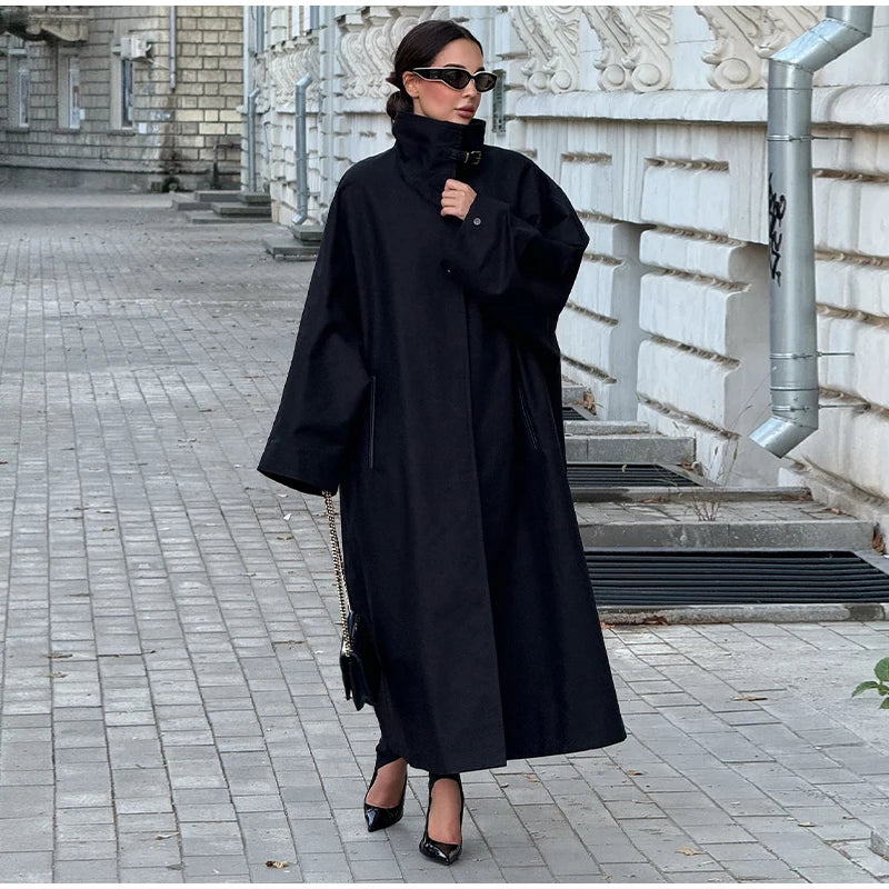 Solid Laepl Lace Up Trench Coat Women Fashion Full Sleeve Waist Cinching Short Windbreak 2026 New Autumn Office Commute Outwear