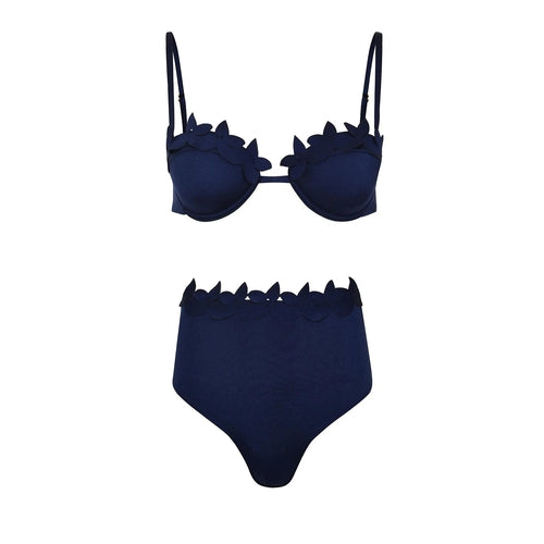 Laser Cut women three piece swimsuit