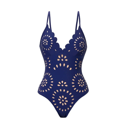 Laser Cut women three piece swimsuit