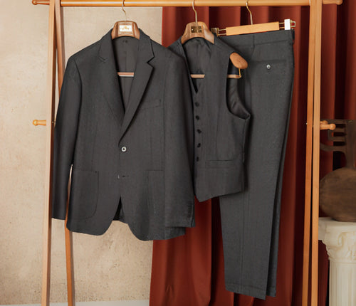 Montedor™ – Retro Wool Slim Suit for Autumn & Winter