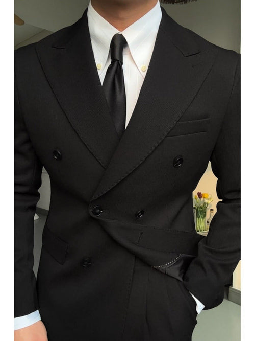 RoyaleForm™ – Spring Double-Breasted Collar Suit Set