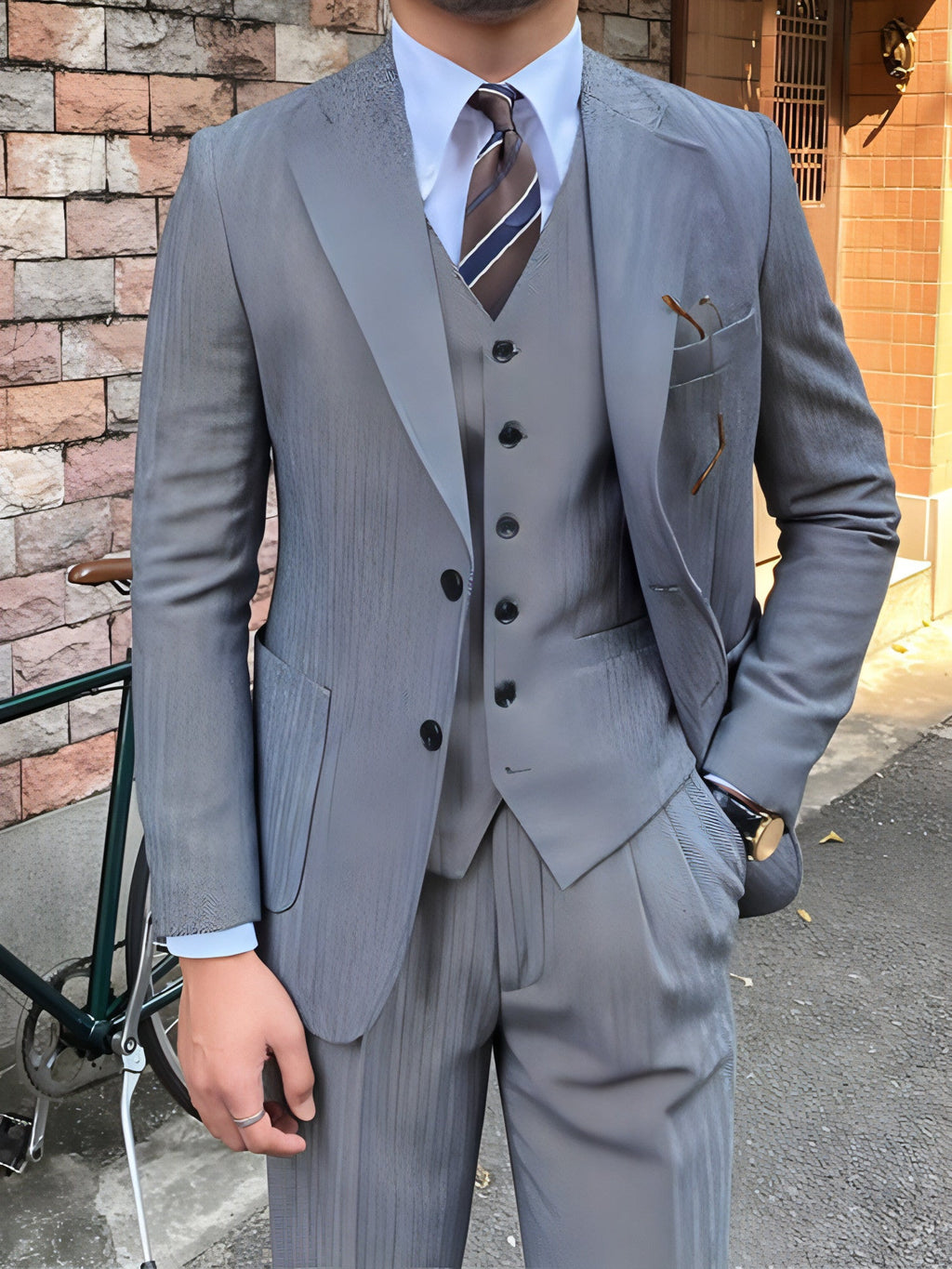 Montedor™ – Retro Wool Slim Suit for Autumn & Winter