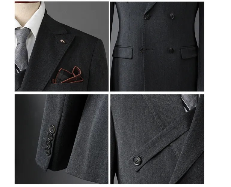 Vanderfort™ – Double-Breasted 3-Piece Suit