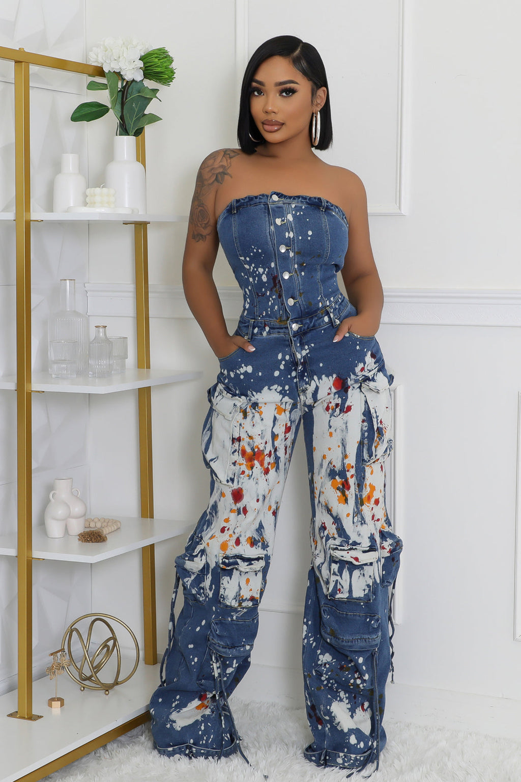Color Splash Art Jumpsuit