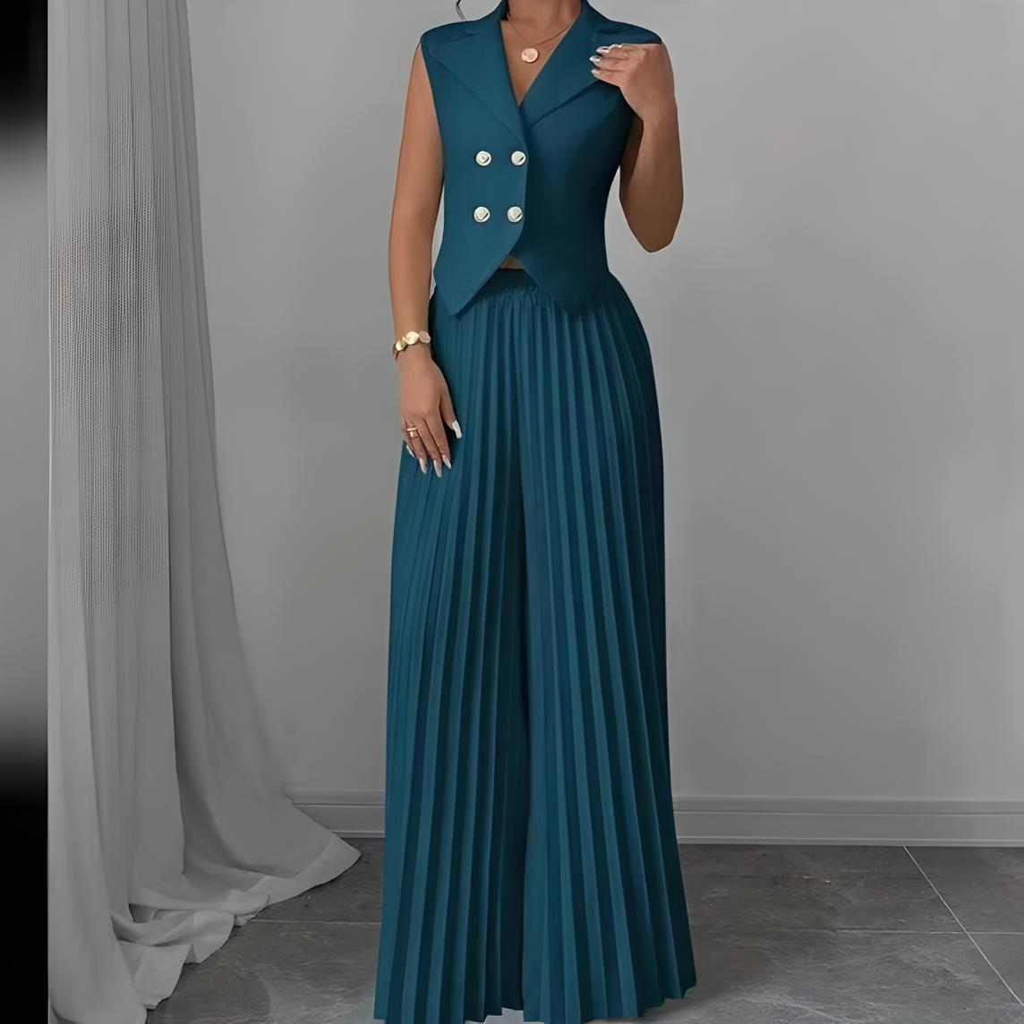 CityMuse Sleeveless Suit Set – Haute Edition 25