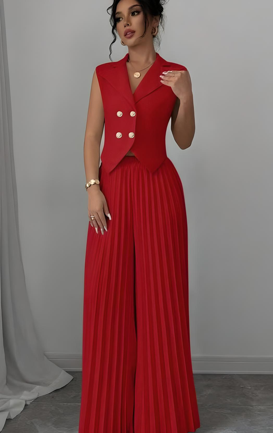 CityMuse Sleeveless Suit Set – Haute Edition 25