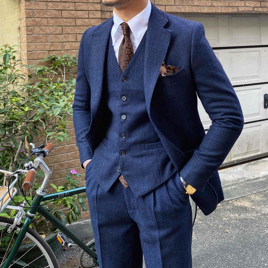 Montedor™ – Retro Wool Slim Suit for Autumn & Winter