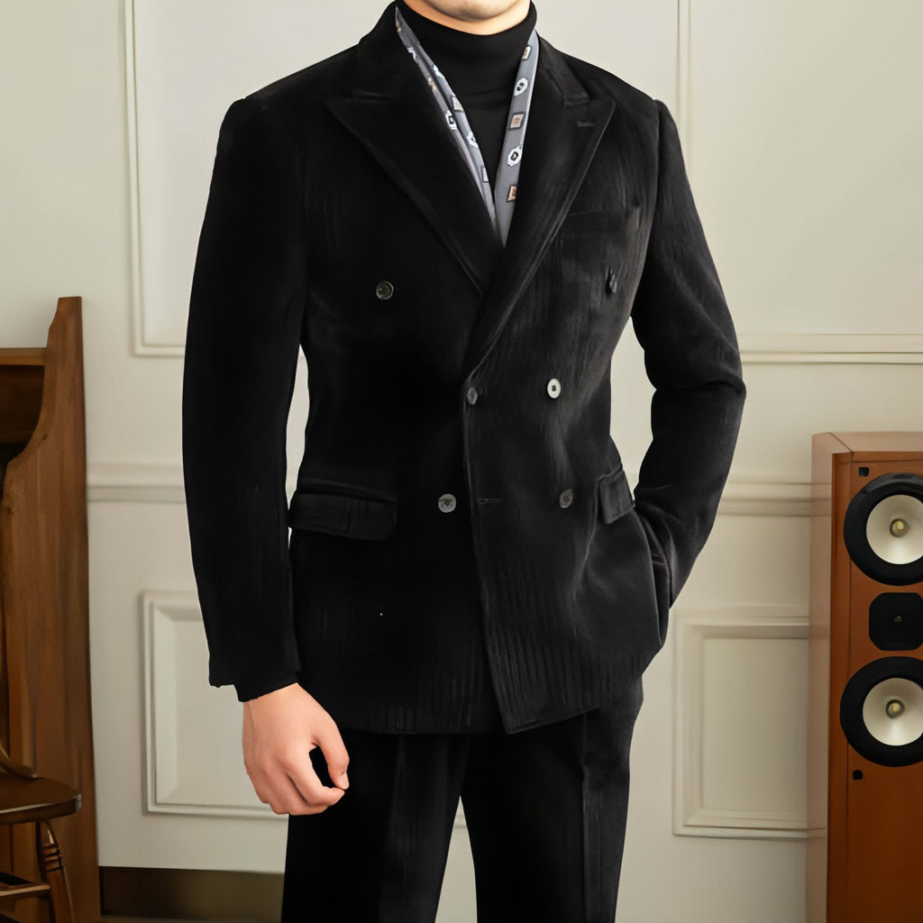Caverton™ – Double-Breasted Luxury Suit (Autumn Edition)