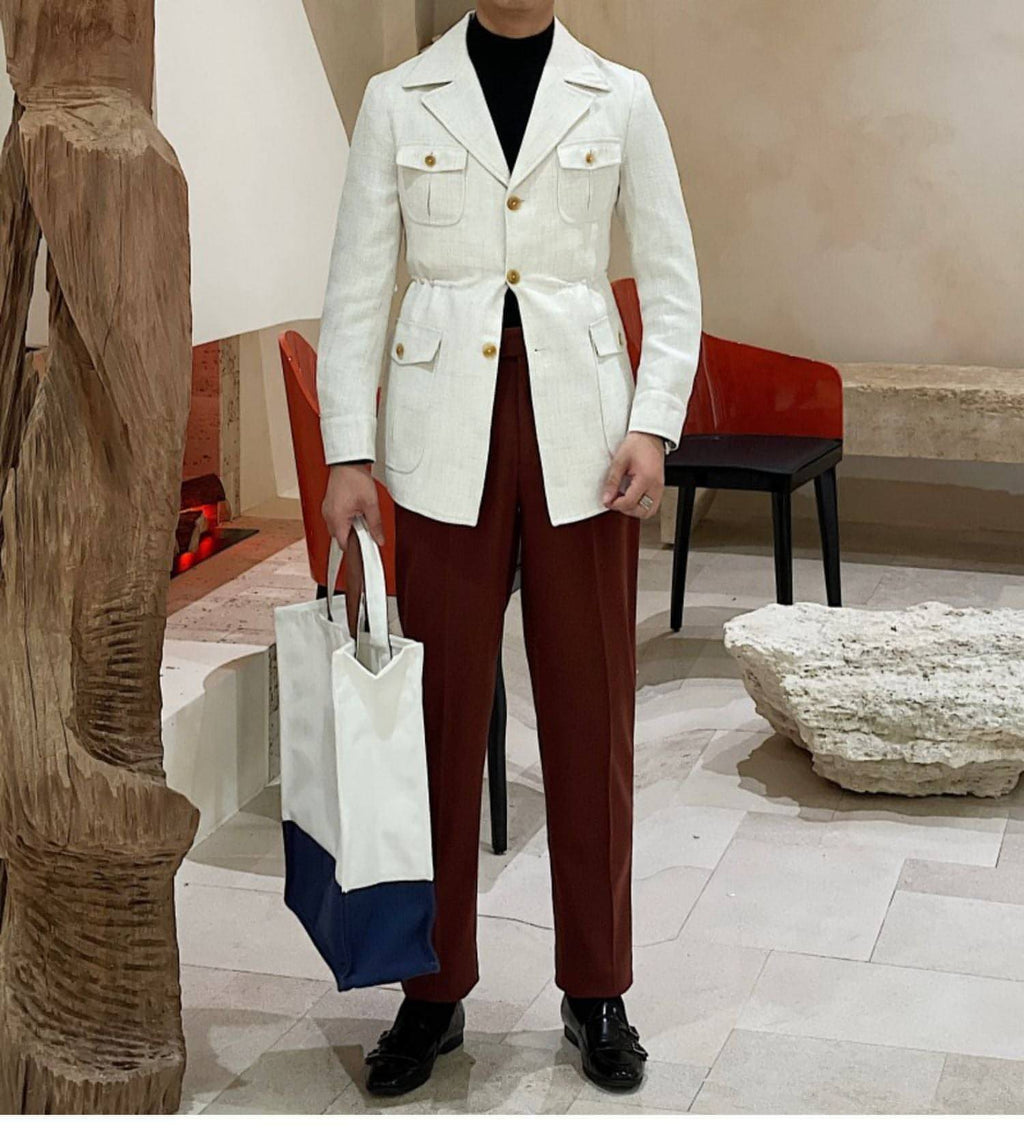 CinchForme™ – Retro Waist-Cinched Casual Suit Jacket