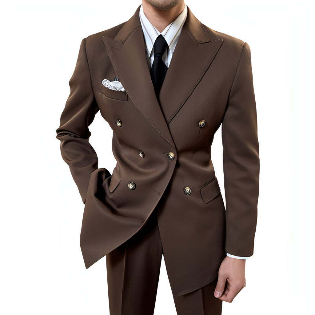 RoyaleForm™ – Spring Double-Breasted Collar Suit Set