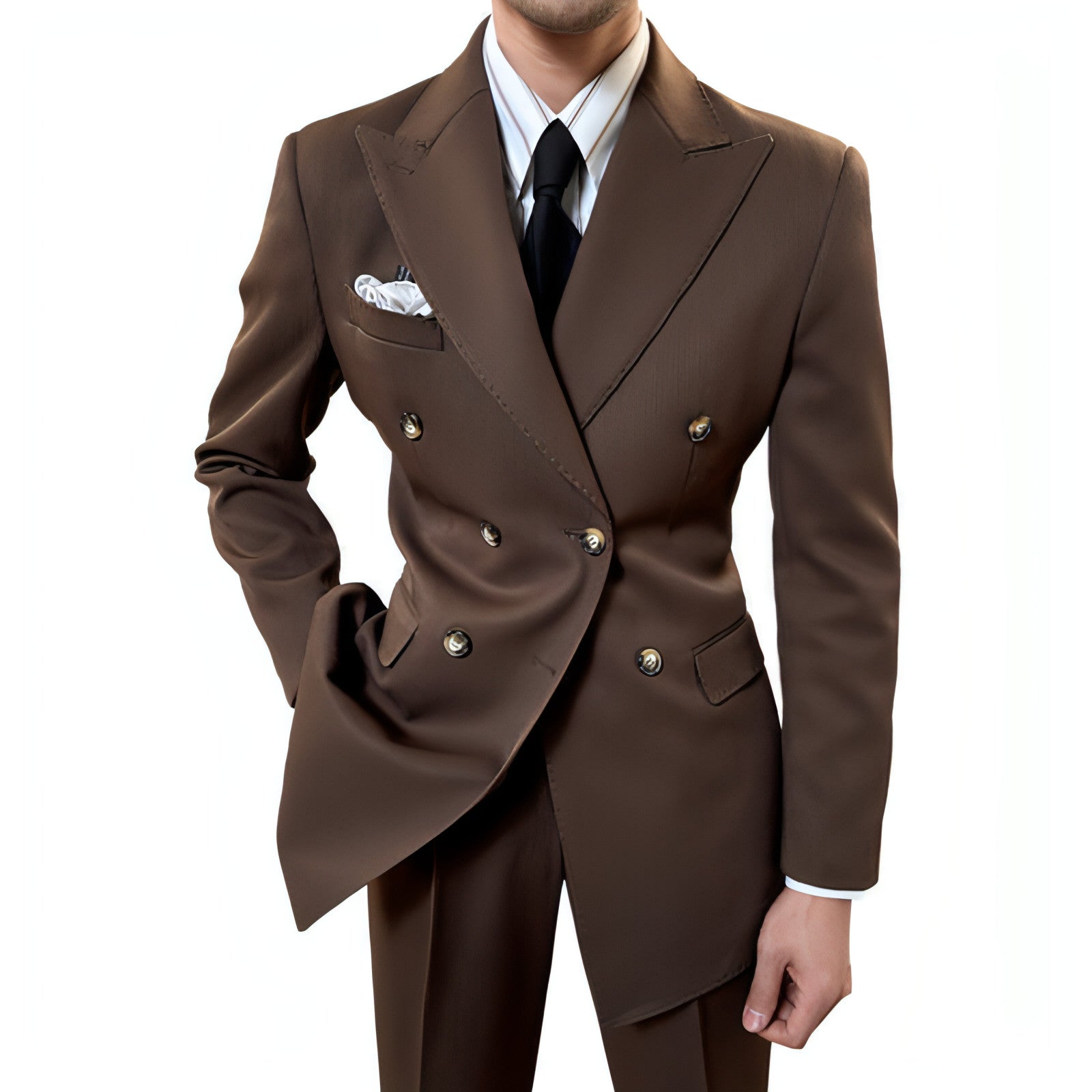 RoyaleForm™ – Spring Double-Breasted Collar Suit Set